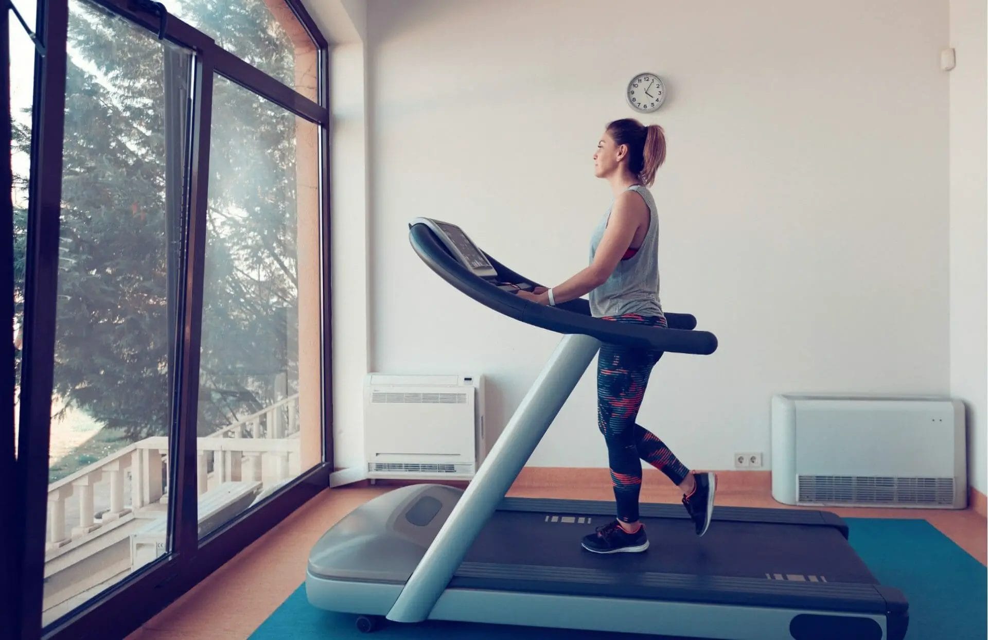 Yoga Mat Under The Treadmill